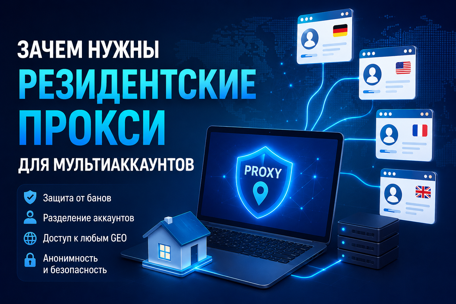 Зачем нужны резидентские прокси для мультиаккаунтов