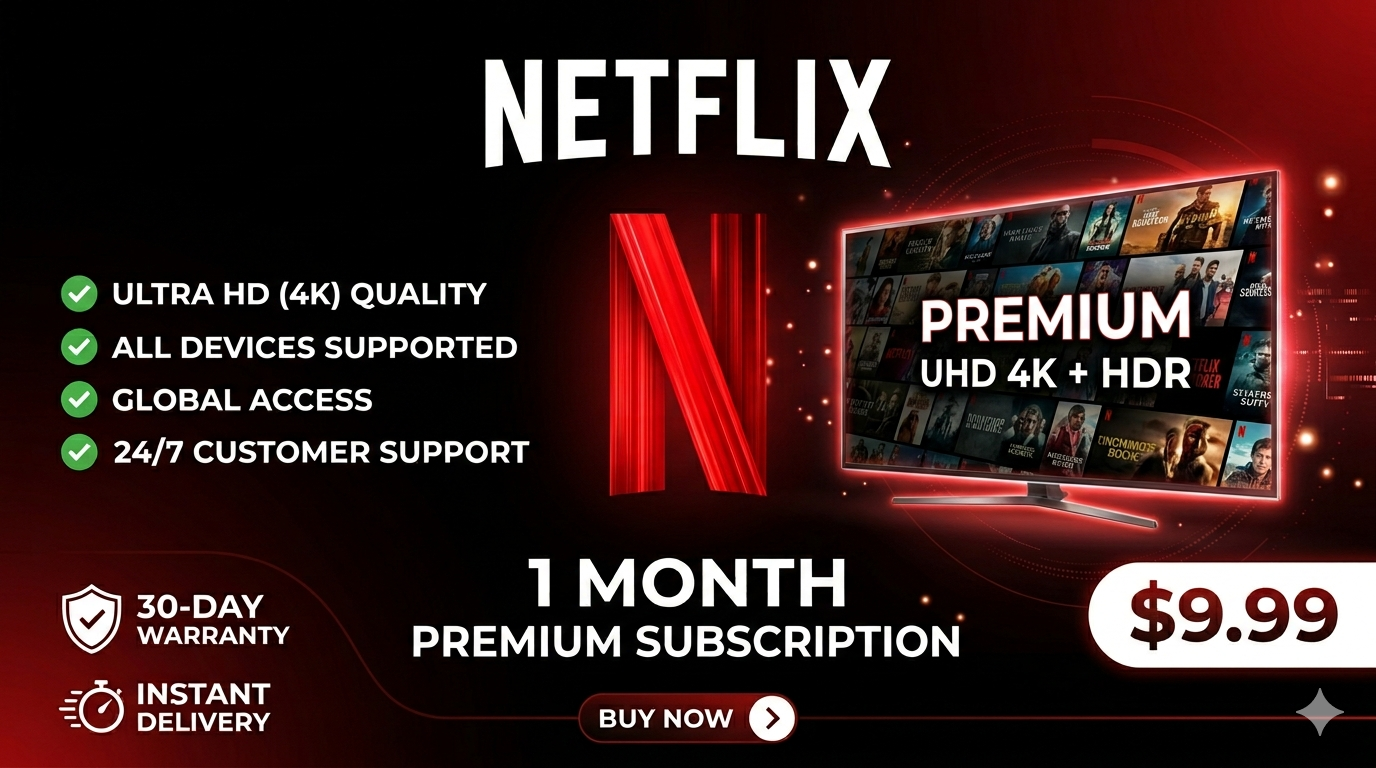 Netflix Premium UHD 4K Accounts