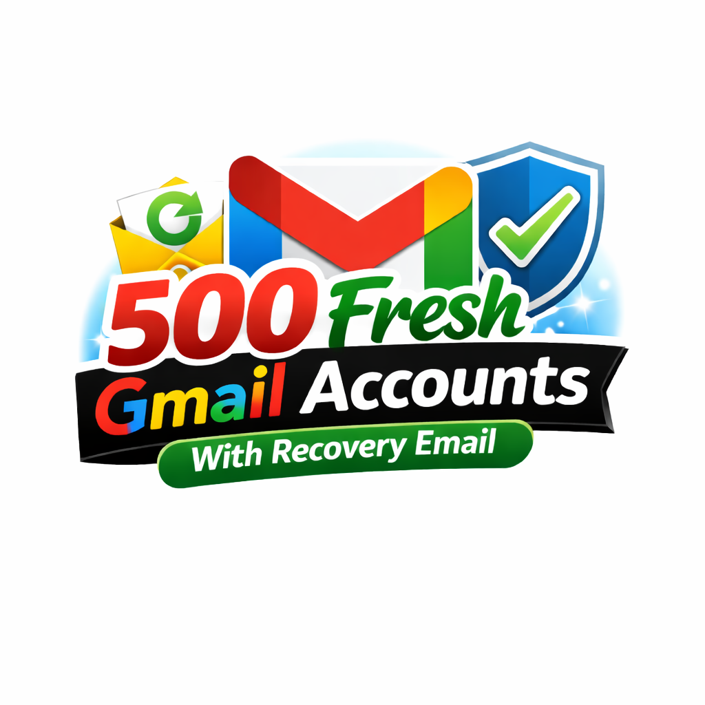Bulk 500 Gmail Accounts with Recovery Email