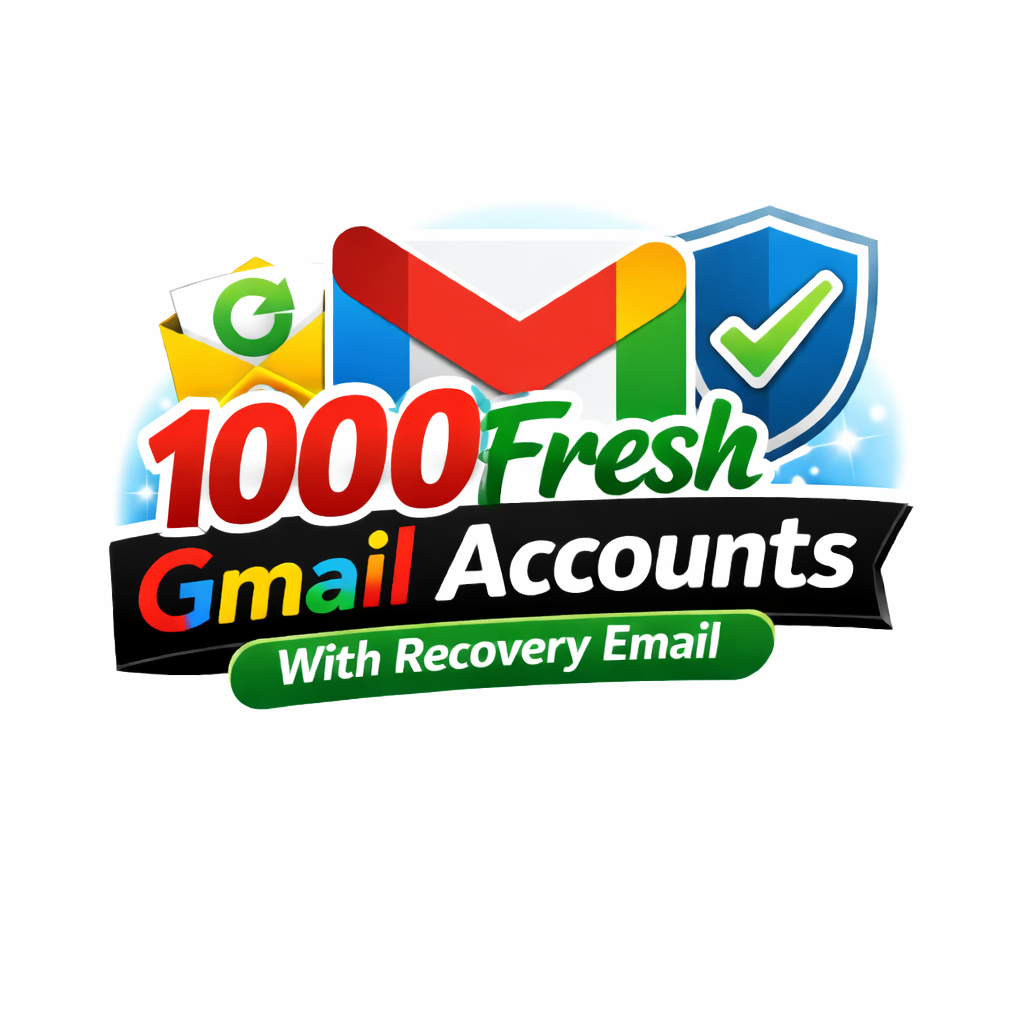 Bulk 1000 Gmail Accounts with Recovery Email